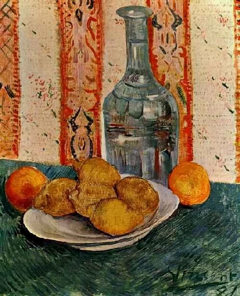  167-Vincent van Gogh-Natura morta con decanter e limoni su un piatto, 1887 - Museo van Gogh 